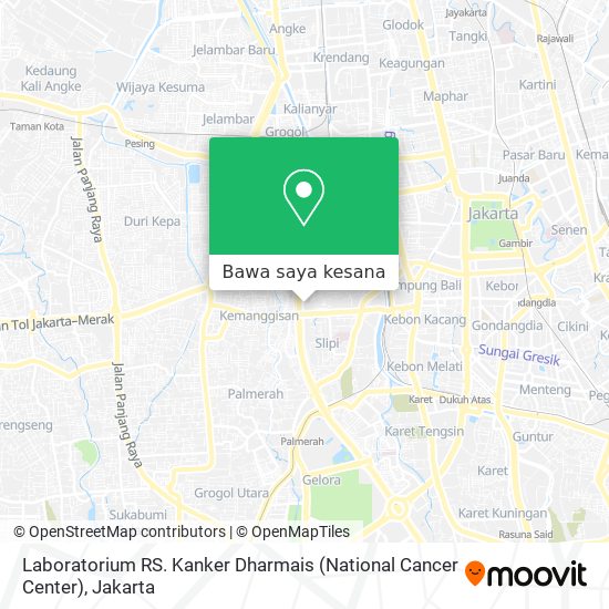 Peta Laboratorium RS. Kanker Dharmais (National Cancer Center)