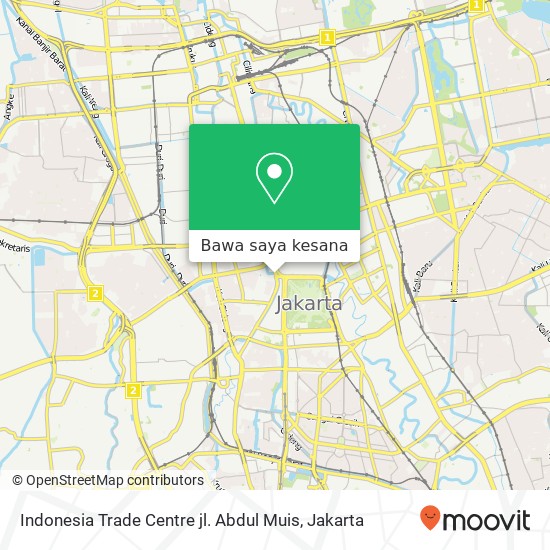 Peta Indonesia Trade Centre jl. Abdul Muis