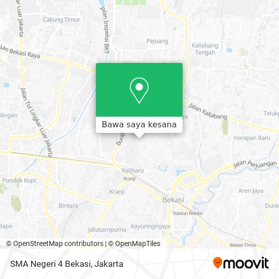 Peta SMA Negeri 4 Bekasi