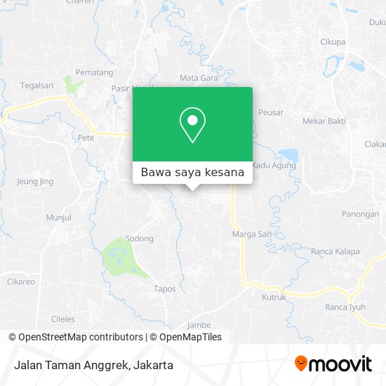Peta Jalan Taman Anggrek
