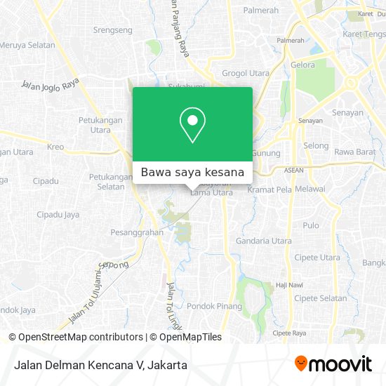 Peta Jalan Delman Kencana V