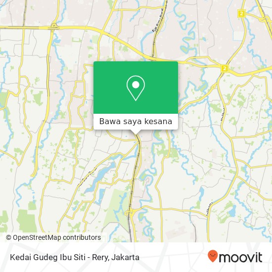 Peta Kedai Gudeg Ibu Siti - Rery