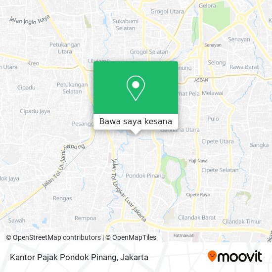 Peta Kantor Pajak Pondok Pinang