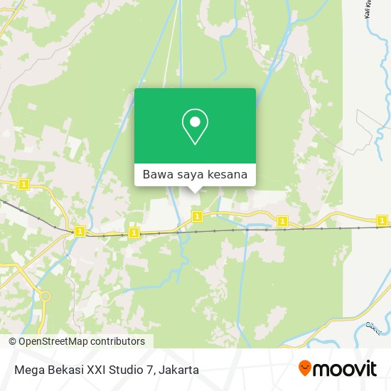 Peta Mega Bekasi XXI Studio 7