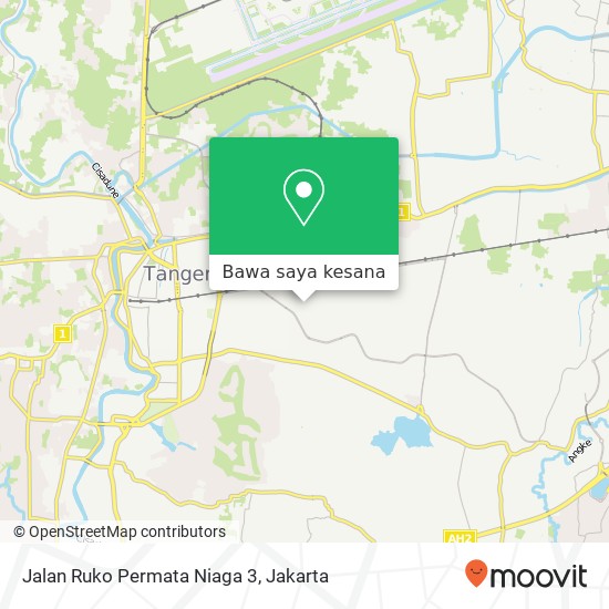 Peta Jalan Ruko Permata Niaga 3