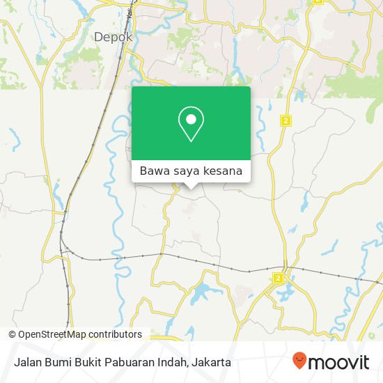 Peta Jalan Bumi Bukit Pabuaran Indah