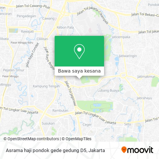 Peta Asrama haji pondok gede gedung D5