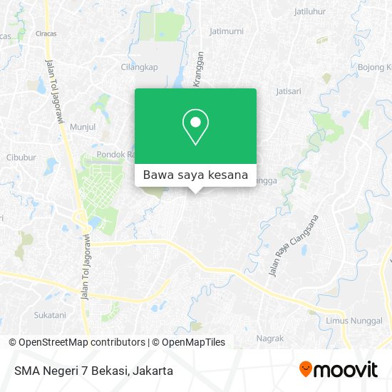 Peta SMA Negeri 7 Bekasi