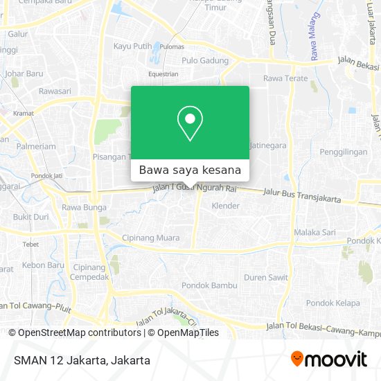 Peta SMAN 12 Jakarta