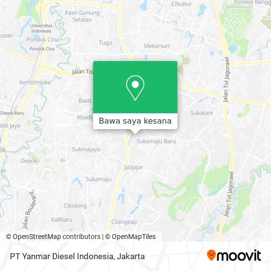 Peta PT Yanmar Diesel Indonesia