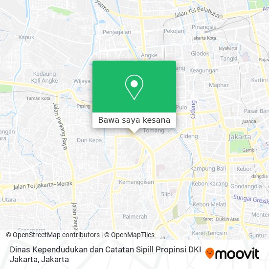 Peta Dinas Kependudukan dan Catatan Sipill Propinsi DKI Jakarta
