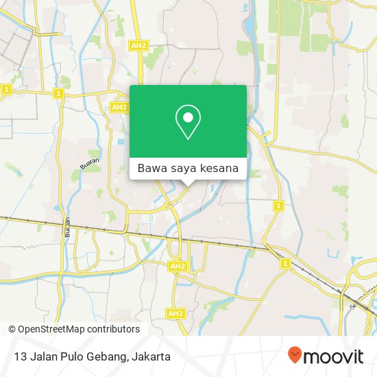 Peta 13 Jalan Pulo Gebang