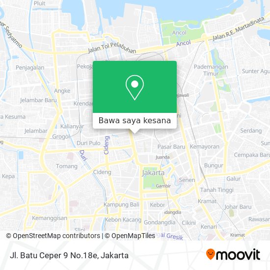 Peta Jl. Batu Ceper 9 No.18e