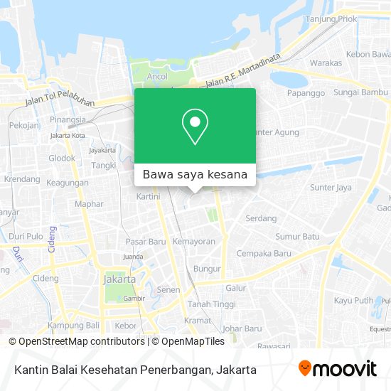 Peta Kantin Balai Kesehatan Penerbangan