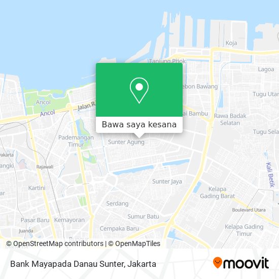 Peta Bank Mayapada Danau Sunter