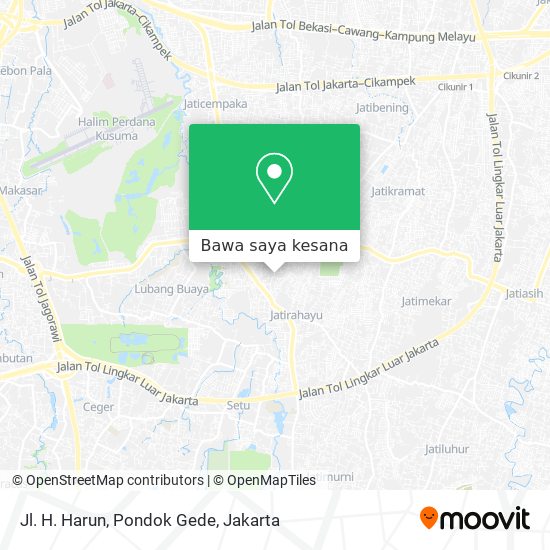 Peta Jl. H. Harun, Pondok Gede