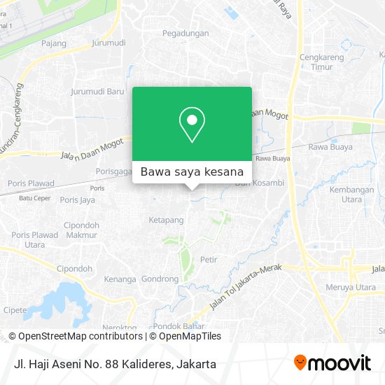 Peta Jl. Haji Aseni No. 88 
Kalideres