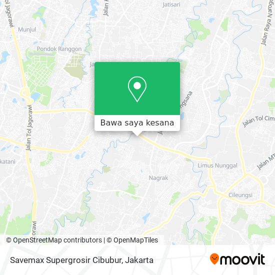 Peta Savemax Supergrosir Cibubur