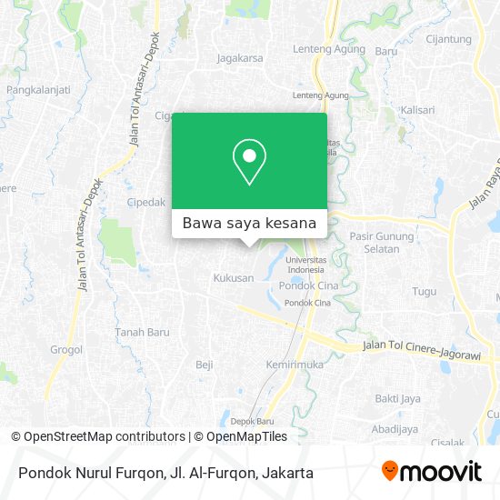 Peta Pondok Nurul Furqon, Jl. Al-Furqon