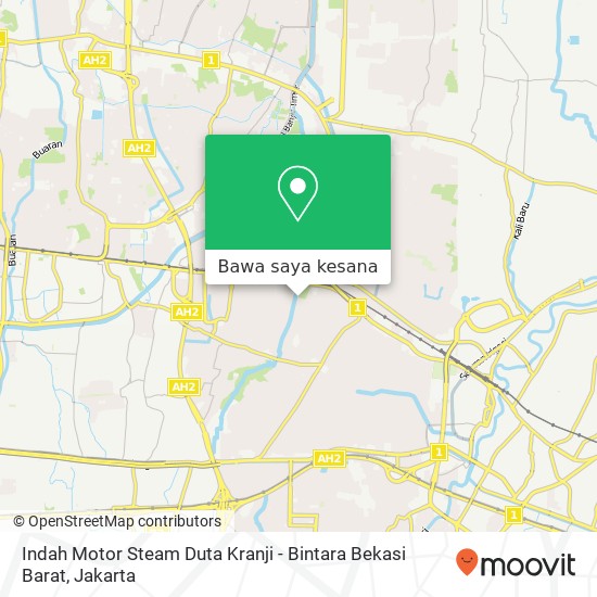 Peta Indah Motor Steam Duta Kranji - Bintara Bekasi Barat