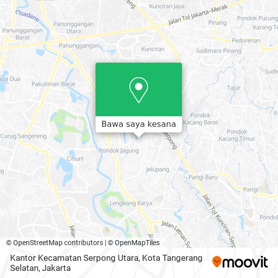 Peta Kantor Kecamatan Serpong Utara, Kota Tangerang Selatan