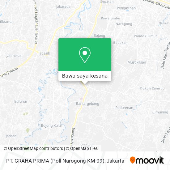Peta PT. GRAHA PRIMA (Poll Narogong KM 09)