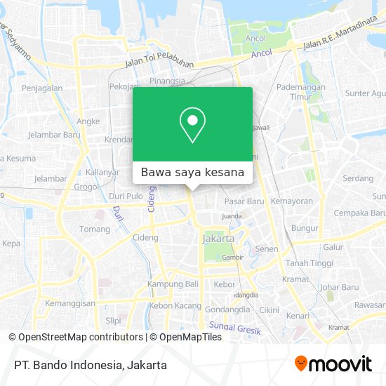 Peta PT. Bando Indonesia