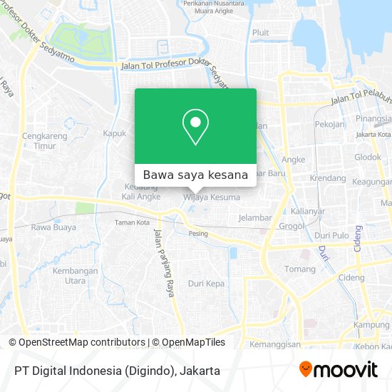 Peta PT Digital Indonesia (Digindo)