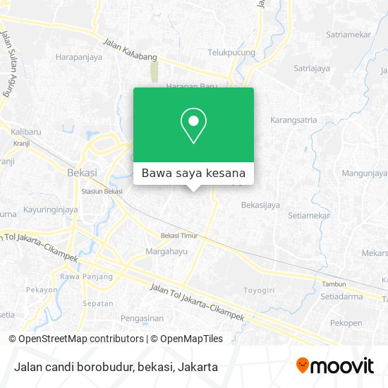 Peta Jalan candi borobudur, bekasi