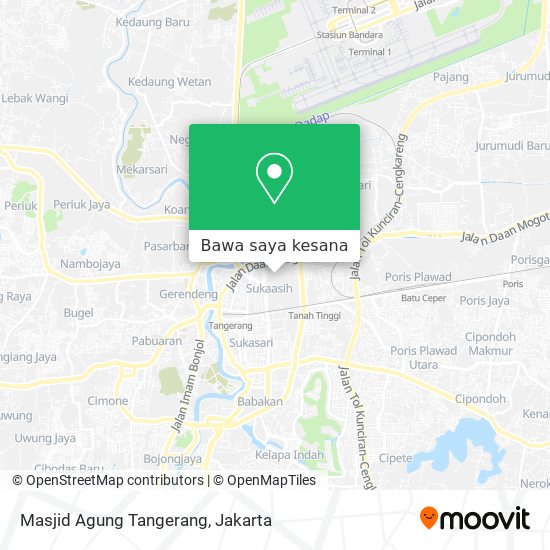 Peta Masjid Agung Tangerang