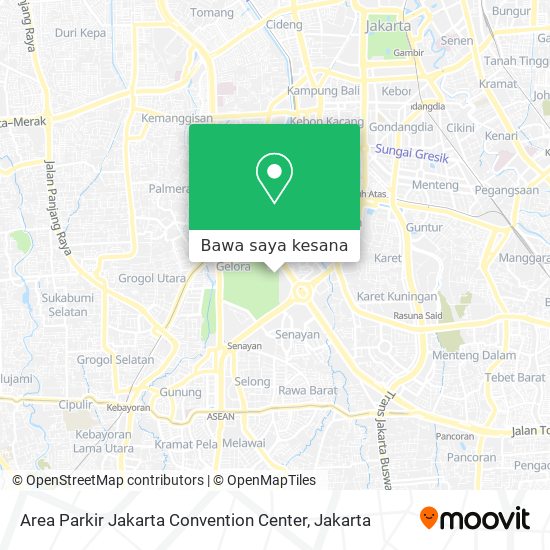 Peta Area Parkir Jakarta Convention Center