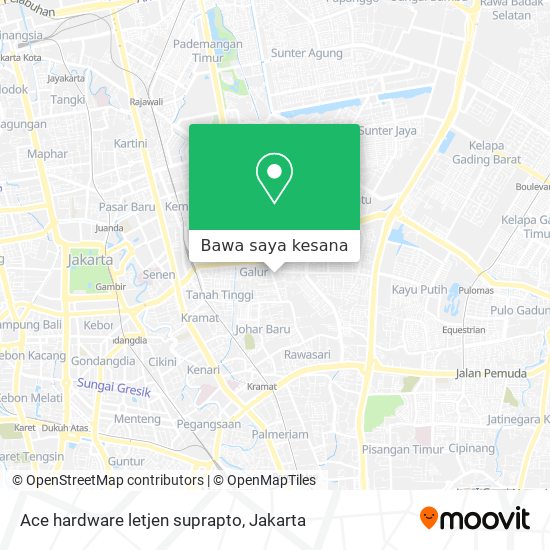 Peta Ace hardware letjen suprapto