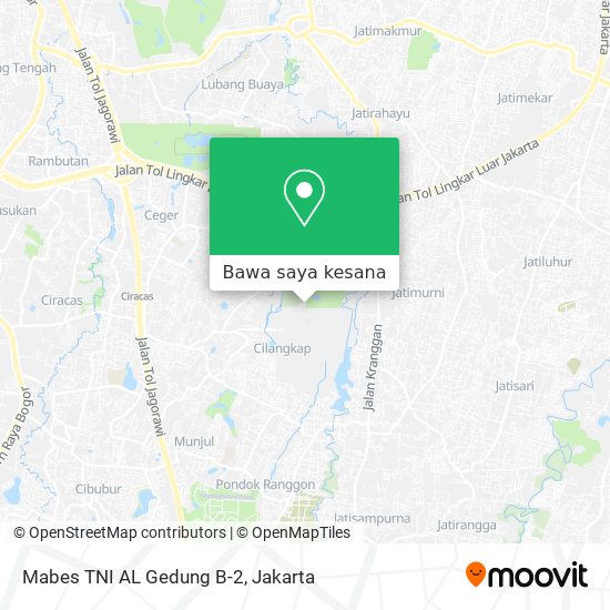 Peta Mabes TNI AL Gedung B-2