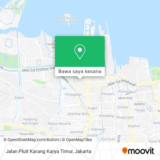 Peta Jalan Pluit Karang Karya Timur