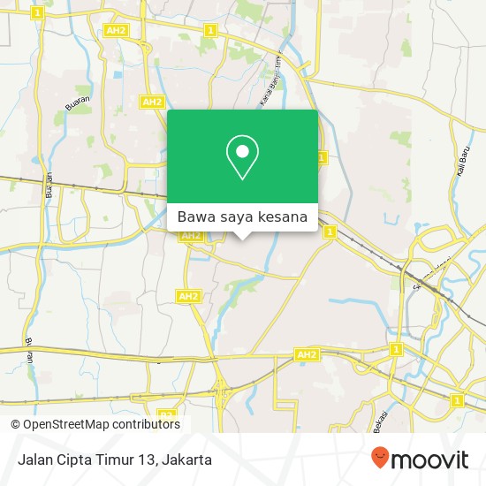 Peta Jalan Cipta Timur 13