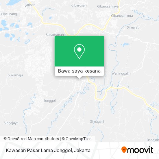 Peta Kawasan Pasar Lama Jonggol