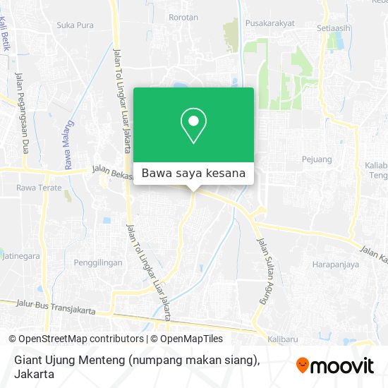 Peta Giant Ujung Menteng (numpang makan siang)