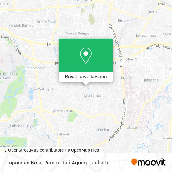 Peta Lapangan Bola, Perum. Jati Agung I