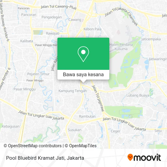 Peta Pool Bluebird Kramat Jati