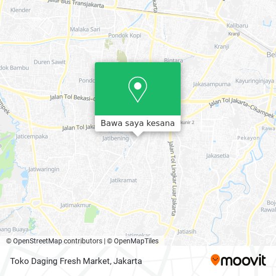Peta Toko Daging Fresh Market