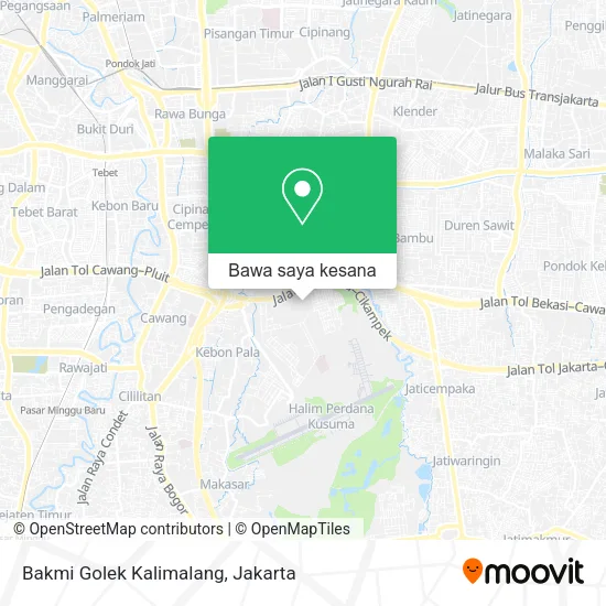 Peta Bakmi Golek Kalimalang