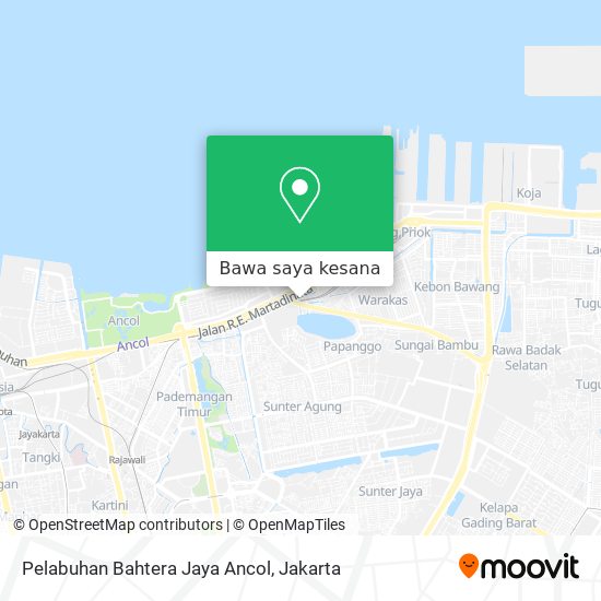 Peta Pelabuhan Bahtera Jaya Ancol