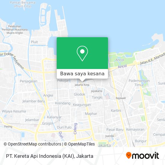 Peta PT. Kereta Api Indonesia (KAI)