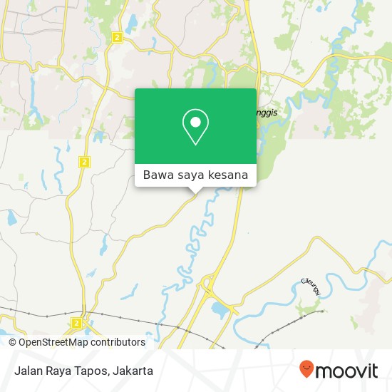 Peta Jalan Raya Tapos