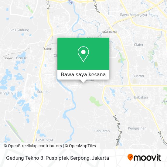 Peta Gedung Tekno 3, Puspiptek Serpong