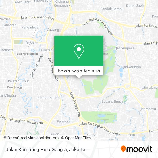 Peta Jalan Kampung Pulo Gang 5