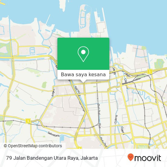 Peta 79 Jalan Bandengan Utara Raya