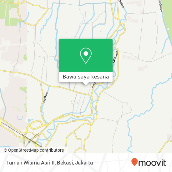 Peta Taman Wisma Asri II, Bekasi