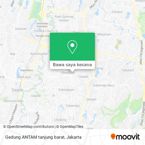 Peta Gedung ANTAM tanjung barat