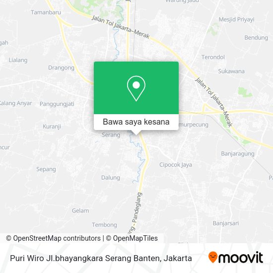 Peta Puri Wiro Jl.bhayangkara Serang Banten